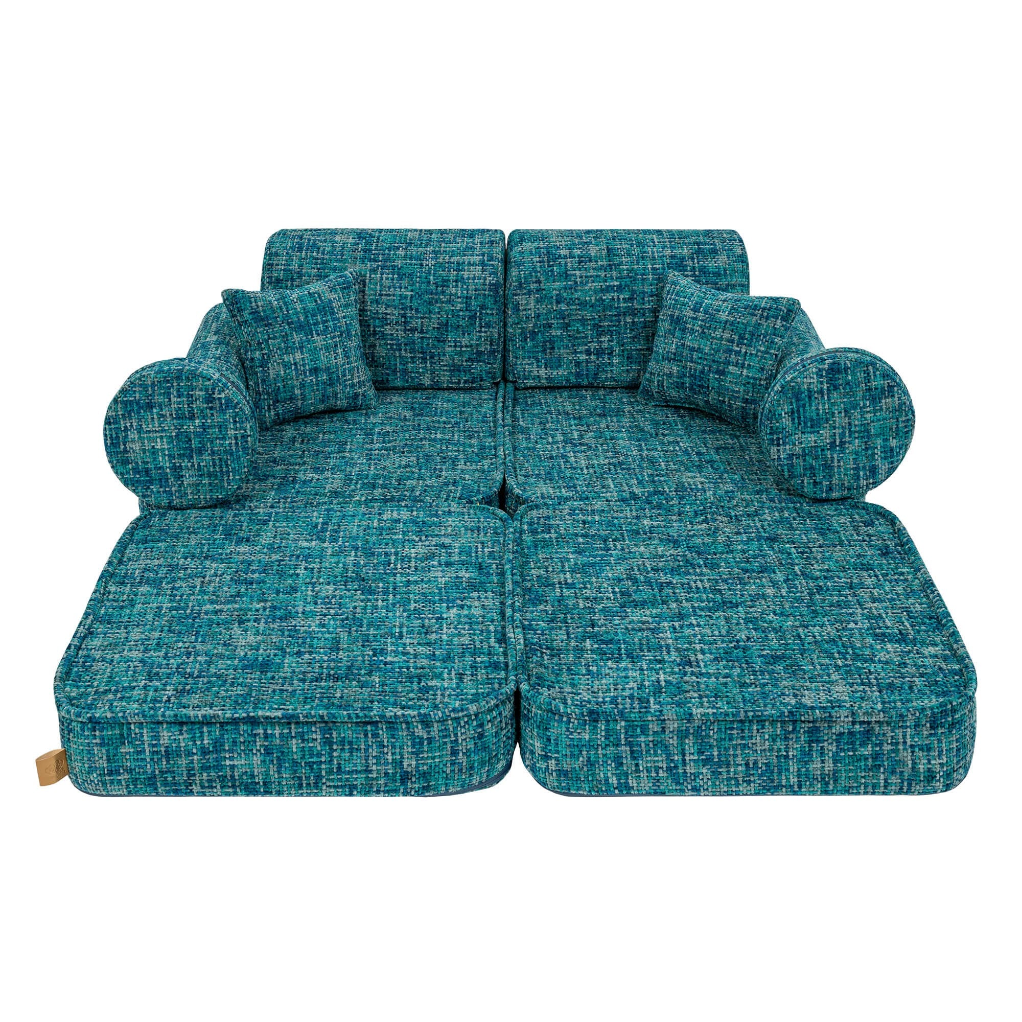 Medium Modular Sofa for Kids - Tangle Lagoon Blue