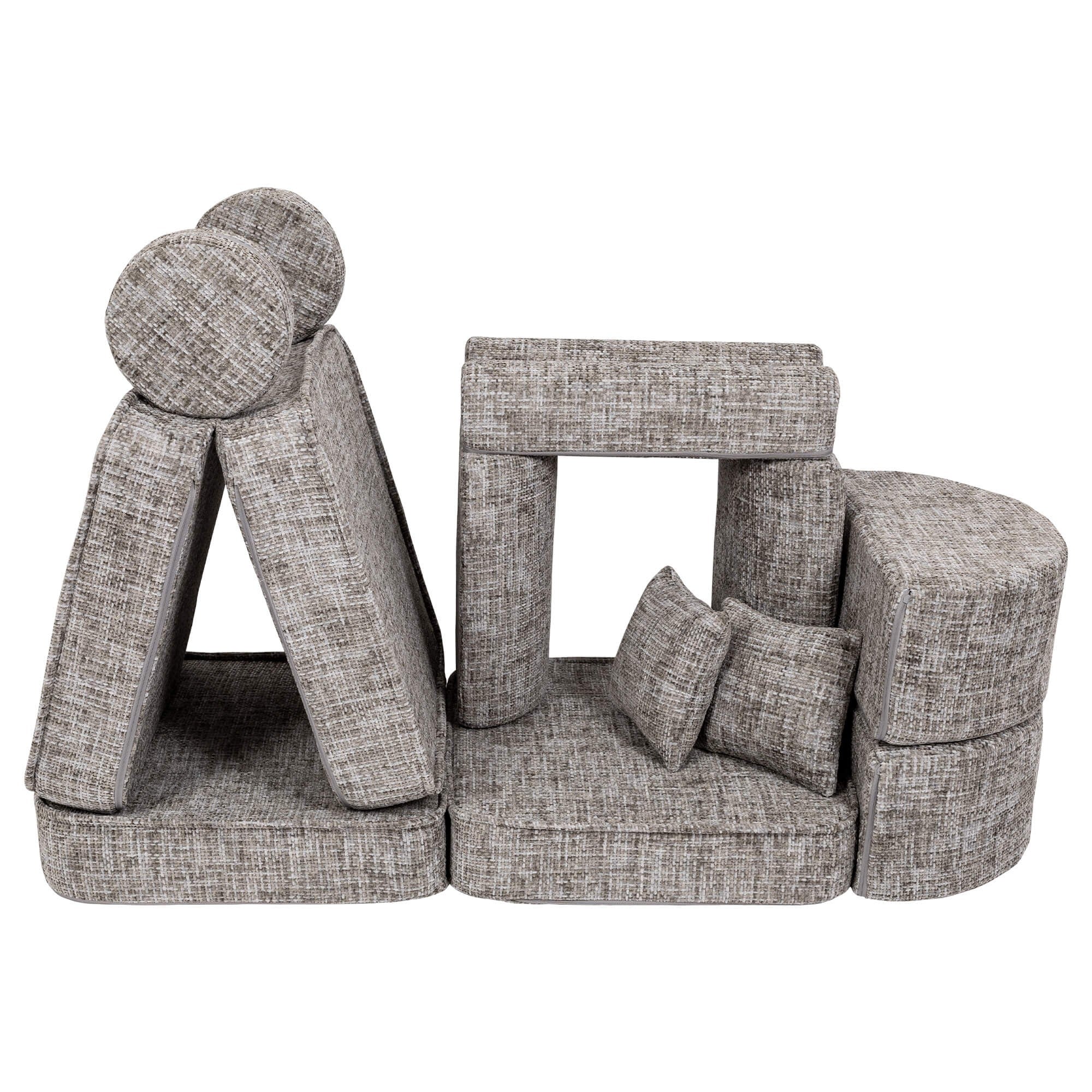 Medium Modular Sofa for Kids - Tangle Moon Grey Plus