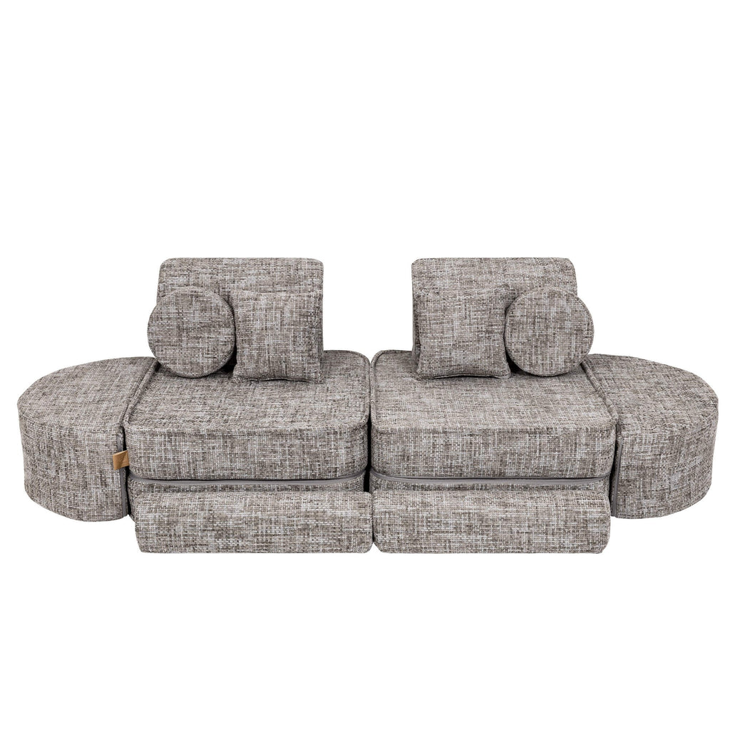 Medium Modular Sofa for Kids - Tangle Moon Grey Plus