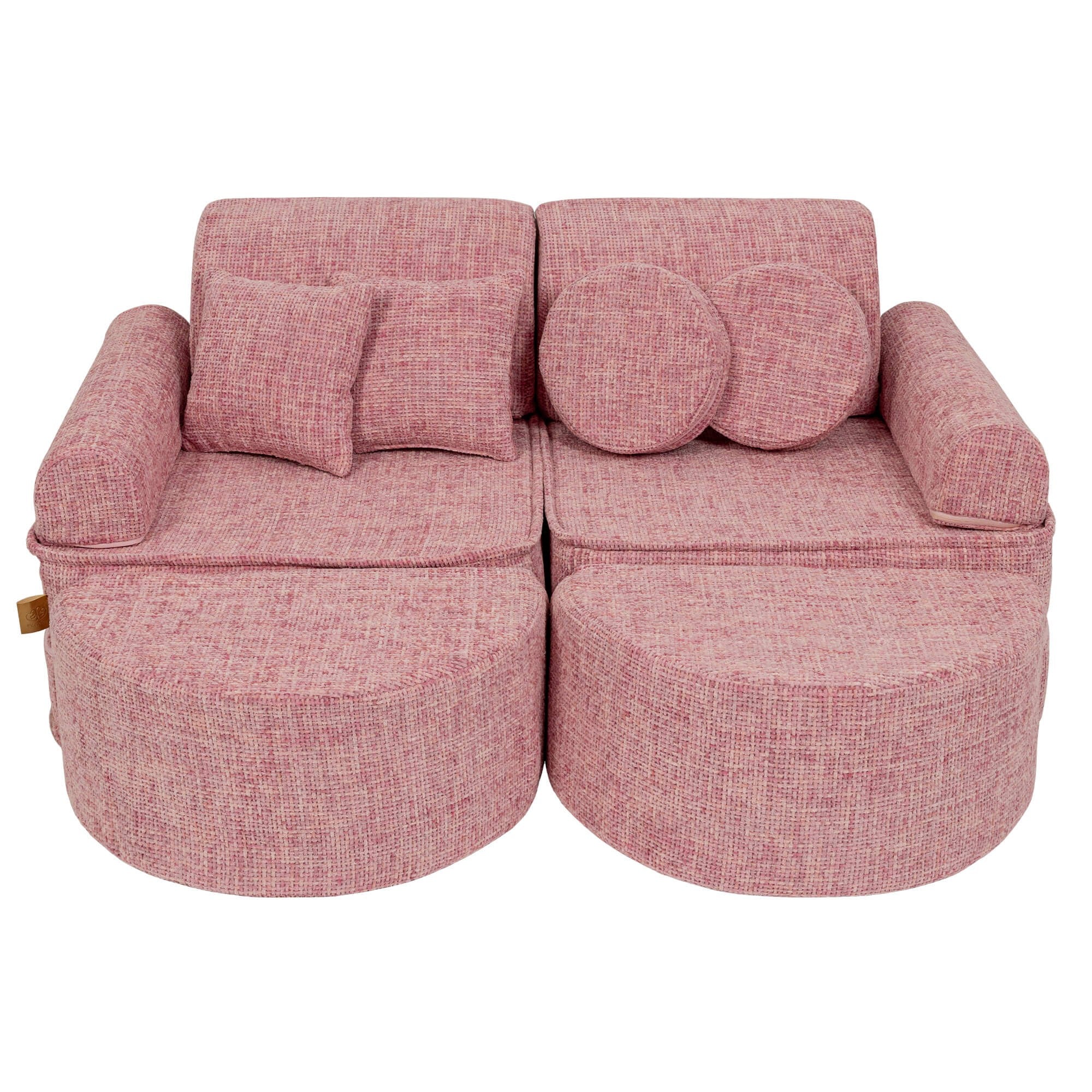 Medium Modular Sofa for Kids - Tangle Bubblegum Pink Plus