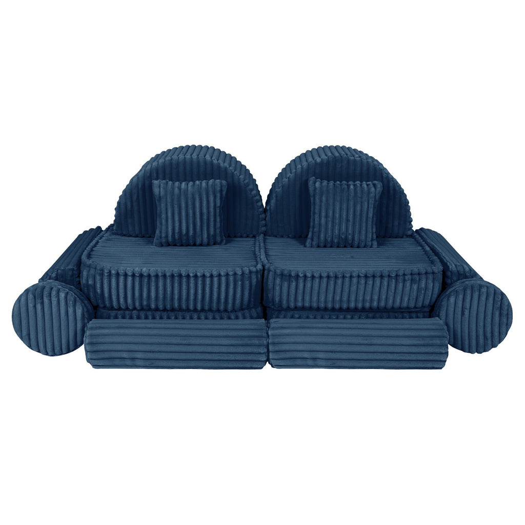 Medium Modular Sofa for Kids - Churros Blue Plus