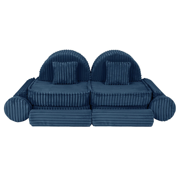 Medium Modular Sofa for Kids - Churros Blue Plus