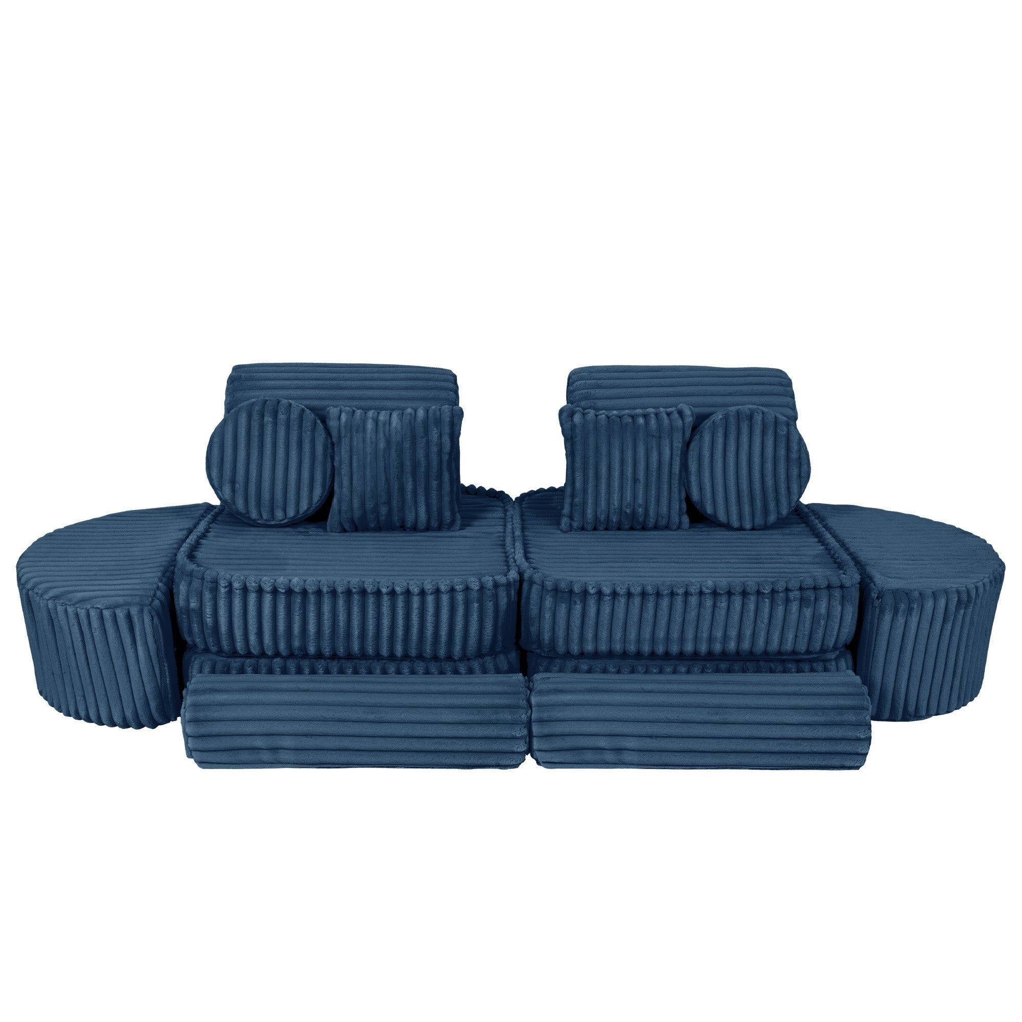 Medium Modular Sofa for Kids - Churros Blue Plus