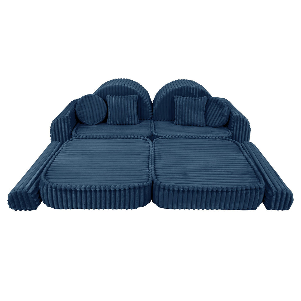 Medium Modular Sofa for Kids - Churros Blue Plus