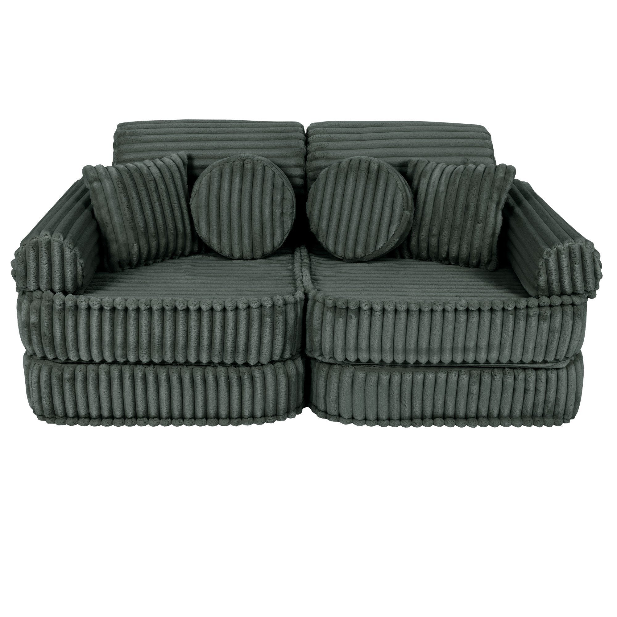 Medium Modular Sofa for Kids - Churros Forest Green