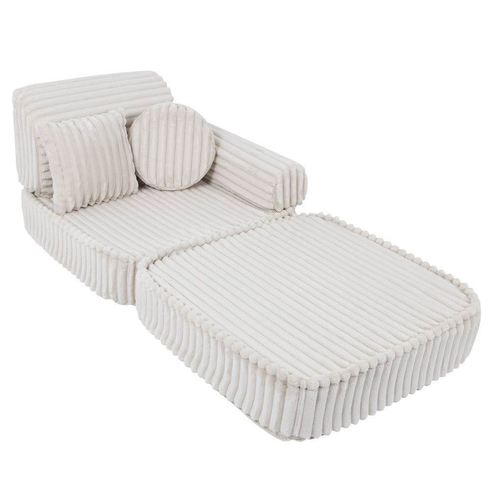 Medium Modular Sofa for Kids - Churros White