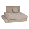 MeowBaby® Large Slimcord Premium Sofa - Ecru